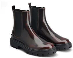 Order (W) 토즈 브라운 레더 첼시 부츠 (Tod's Brown Leather Chelsea Boots) XXW08J0GF90AKTR810