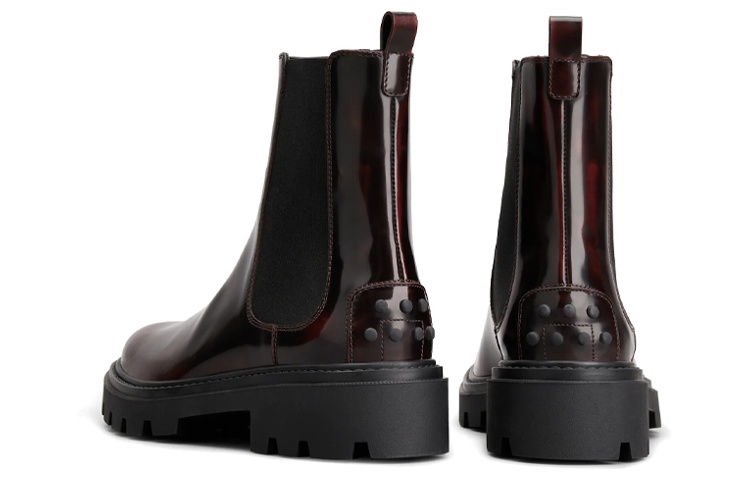 (W) TOD'S Leather Chelsea Boot 'Brown' 圖 3