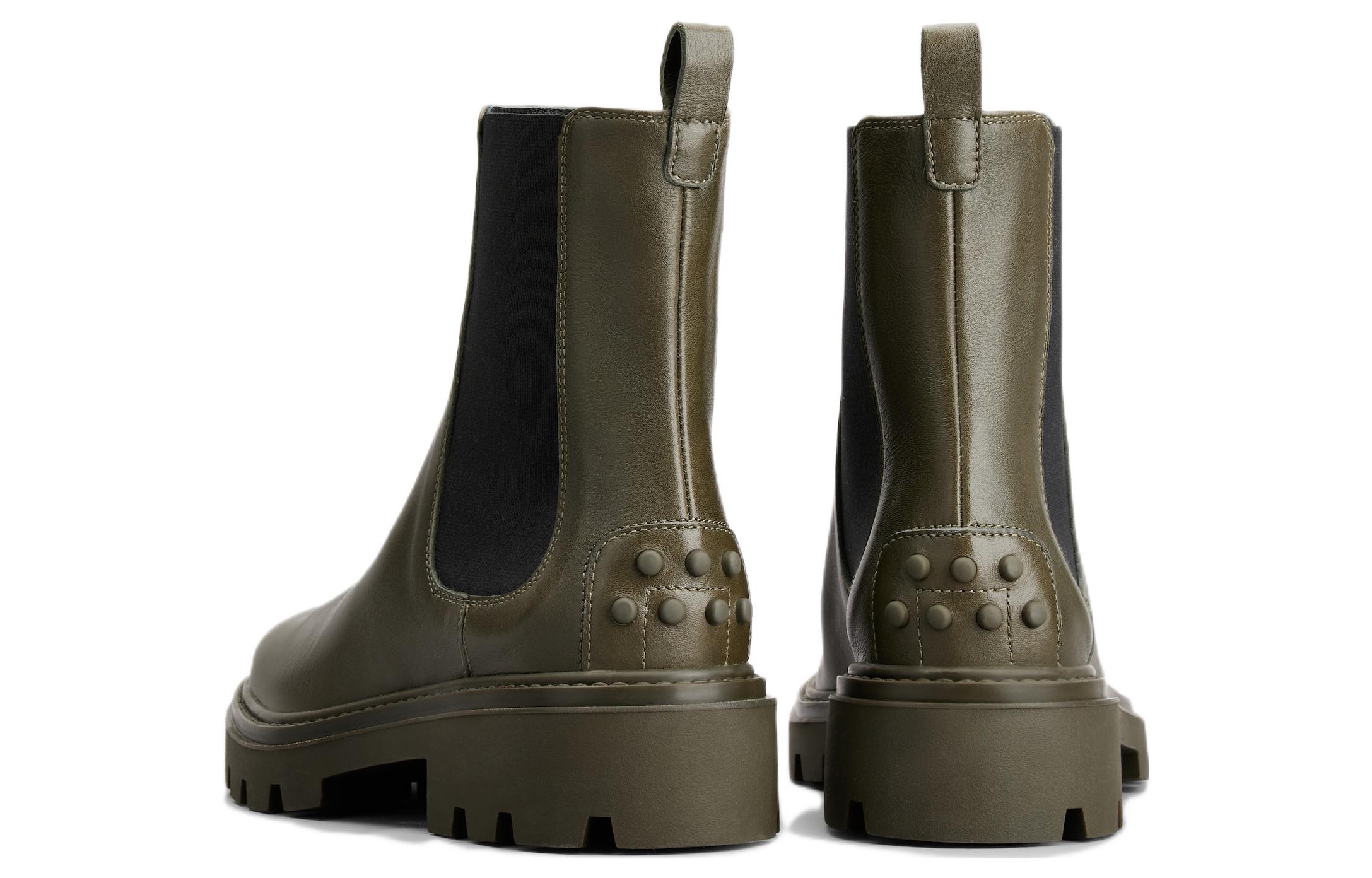 (W) TOD'S Leather Chelsea Boot 'Dark Green' 圖 3