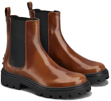 Order (W) Bottes Chelsea en Cuir TOD''S ''Marron'' XXW08J0GF90AKTS003