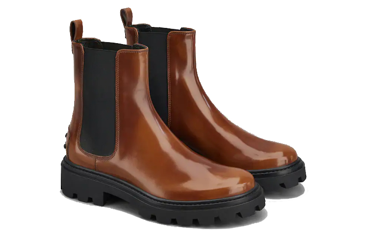 Order (W) TOD'S Sepatu Chelsea Kulit 'Coklat' XXW08J0GF90AKTS003