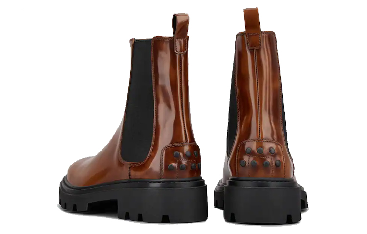 Lookbook (W) TOD'S Sepatu Chelsea Kulit 'Coklat' XXW08J0GF90AKTS003