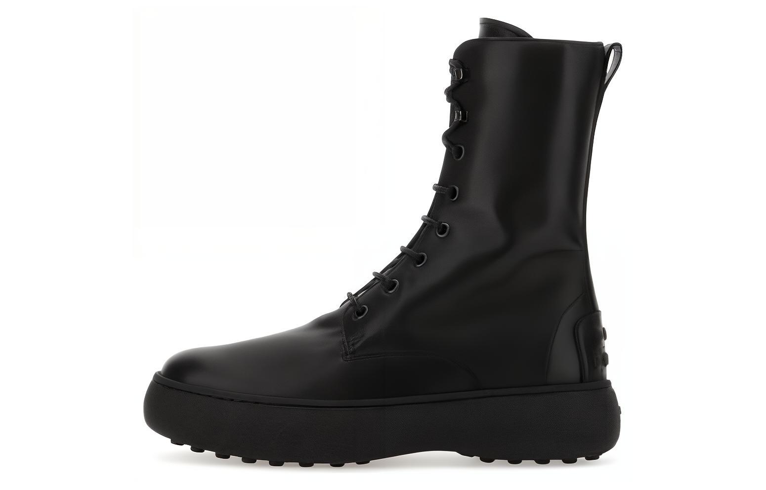 (W) TOD'S Leather CMFT Ankle Boots 'Black'