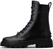 (Women) TOD'S Leather Fashion Round Toe Mid-Calf Martin Boot 'Black' XXW08J0EY53RBTB999 (Women) TOD'S Leather Fashion Round Toe Mid-Calf Martin Boot 'Black' XXW08J0EY53RBTB999