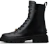 Buy (W) TOD''S Leren Modieuze Veterlaarzen Zwart - Rond Neus Halfhoge Martin Boots XXW08J0EY53RBTB999