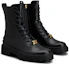 Lookbook (W) TOD''S Leren Modieuze Veterlaarzen Zwart - Rond Neus Halfhoge Martin Boots XXW08J0EY53RBTB999