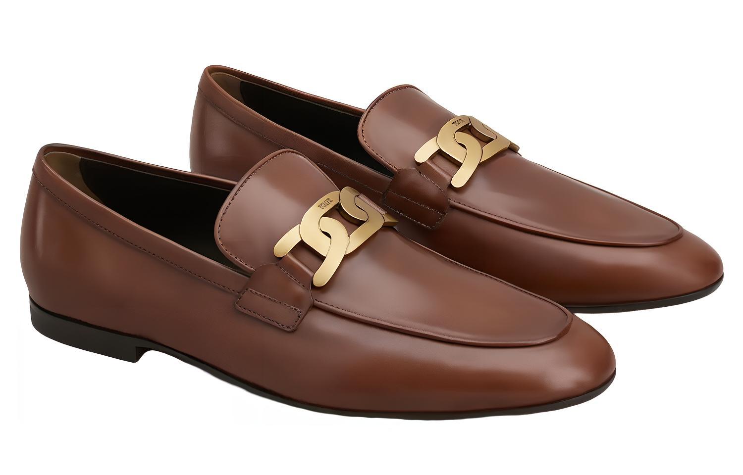(W) TOD'S Leather Flat 'Brown' 圖 2