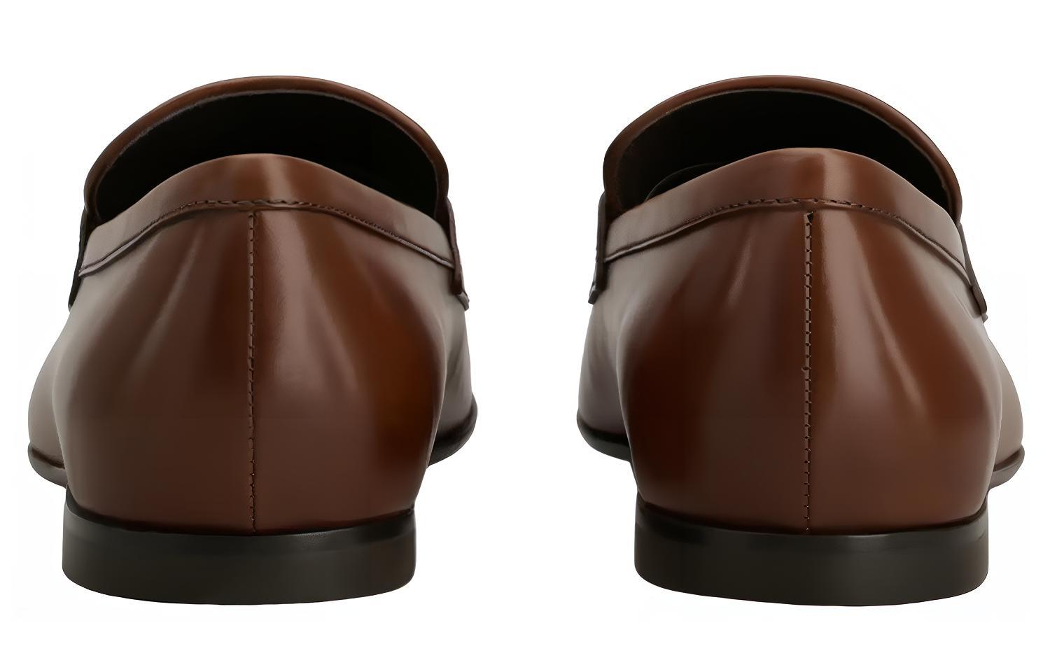 (W) TOD'S Leather Flat 'Brown' 圖 3