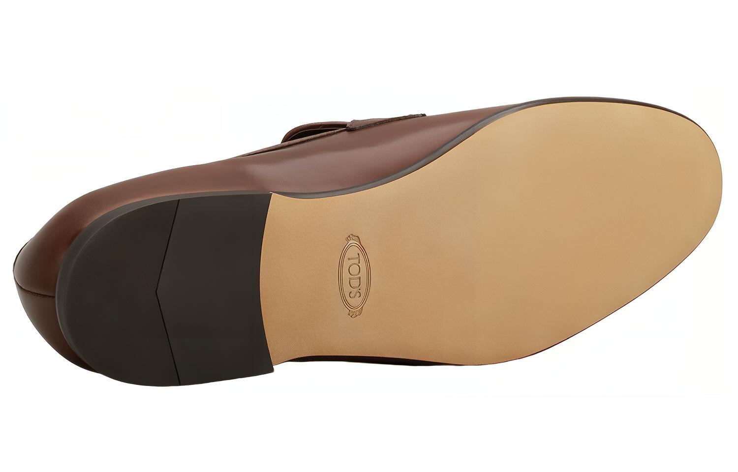 (W) TOD'S Leather Flat 'Brown' 圖 4