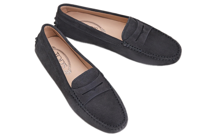 (W) TOD'S Leather Flat 'Dark Grey' 圖 3