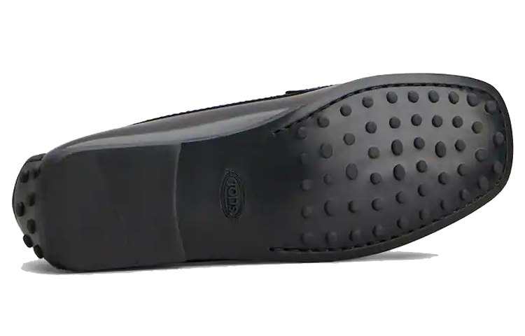 (W) TOD'S Leather Gommino Slip-On 'Black' 圖 4