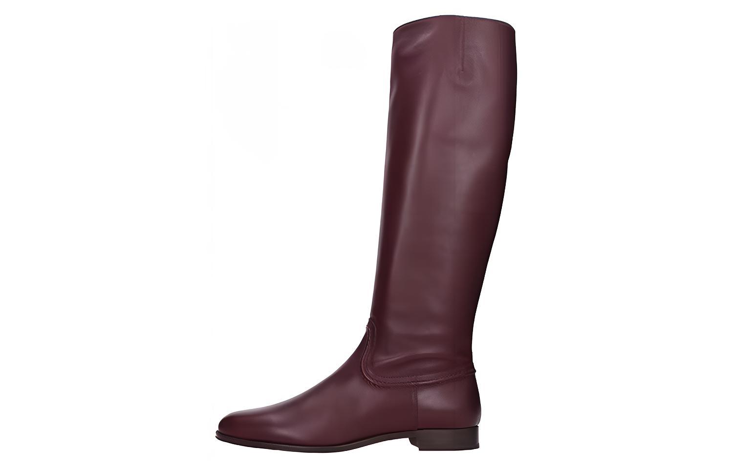 Buy (W) TOD''S Leren Hoge Schoen ''Bordeaux'' XXW73B0BP60MIDL822