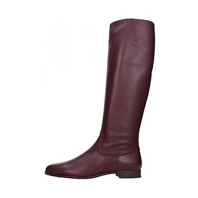 (W) TOD'S Leather High-Top Boot 'Burgundy'