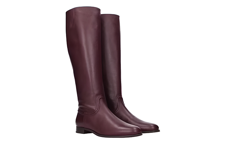 Order (W) TOD''S Leren Hoge Schoen ''Bordeaux'' XXW73B0BP60MIDL822
