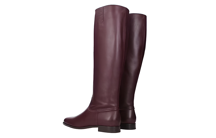 Lookbook (W) TOD''S Leren Hoge Schoen ''Bordeaux'' XXW73B0BP60MIDL822