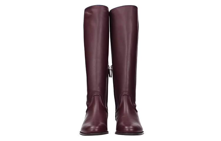Shop (W) TOD''S Leren Hoge Schoen ''Bordeaux'' XXW73B0BP60MIDL822