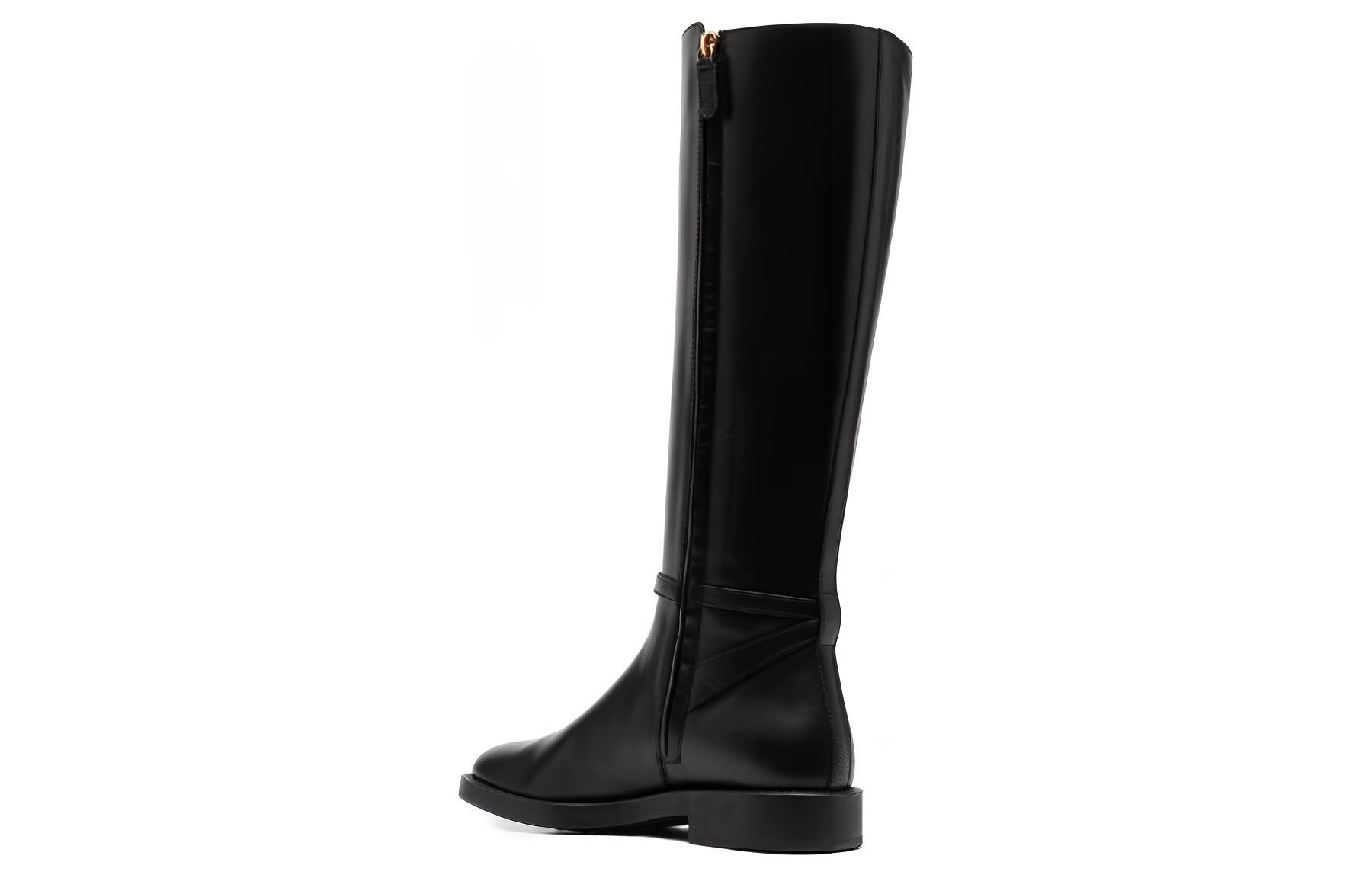 Shop (W) 토즈 블랙 레더 하이탑 부츠 (Tod's Black Leather High-top Boots) XXW60C0HQ80GOCB999