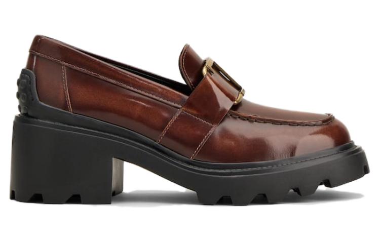 (W) TOD'S Leather High Heels 'Dark Brown' 圖 2