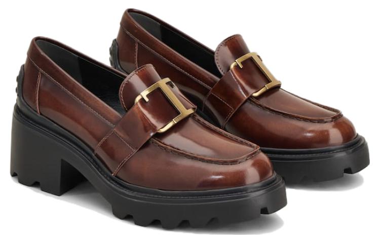 (W) TOD'S Leather High Heels 'Dark Brown' 圖 3