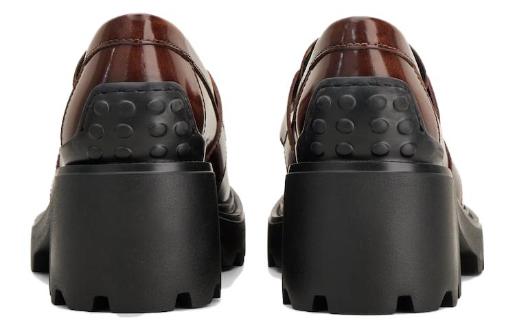 (W) TOD'S Leather High Heels 'Dark Brown' 圖 5