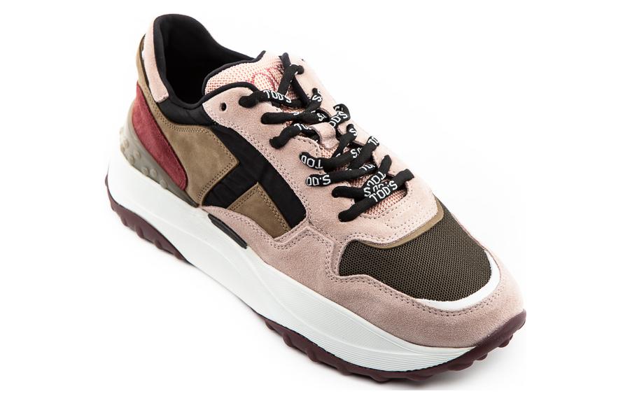 Lookbook (W) TOD''S Leren Veterschoen Lage Rond Neus ''Roze'' XXW45B0BB50LY9LLKE
