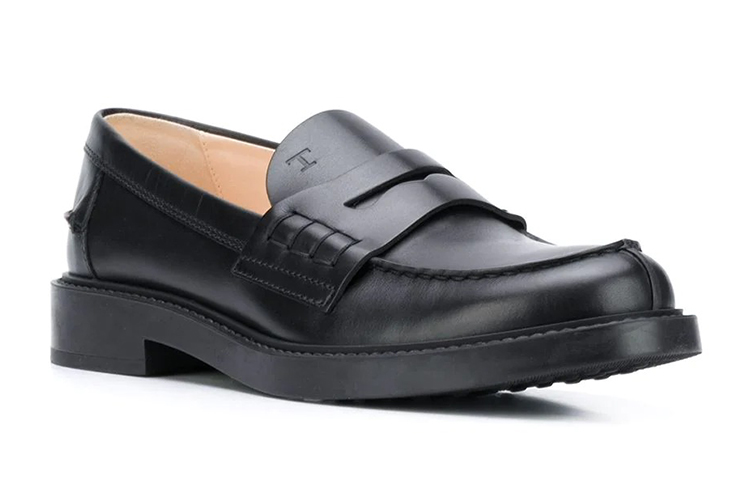 (W) TOD'S Leather Loafer 'Black' 圖 2