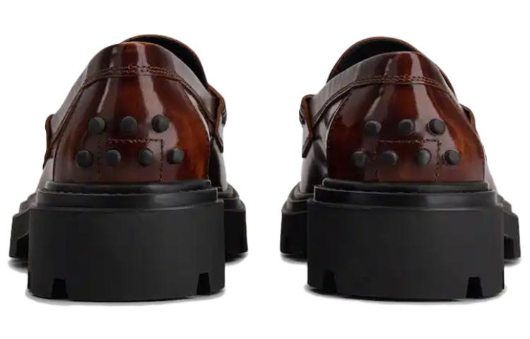 (W) TOD'S Leather Loafer 'Brown Fashion' 圖 3