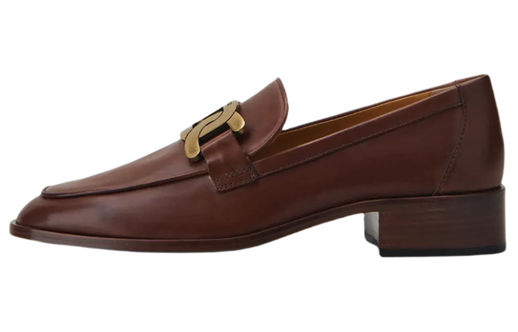 (W) TOD'S Leather Loafer 'Brown Fashion'