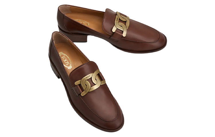 (W) TOD'S Leather Loafer 'Brown Fashion' 圖 2