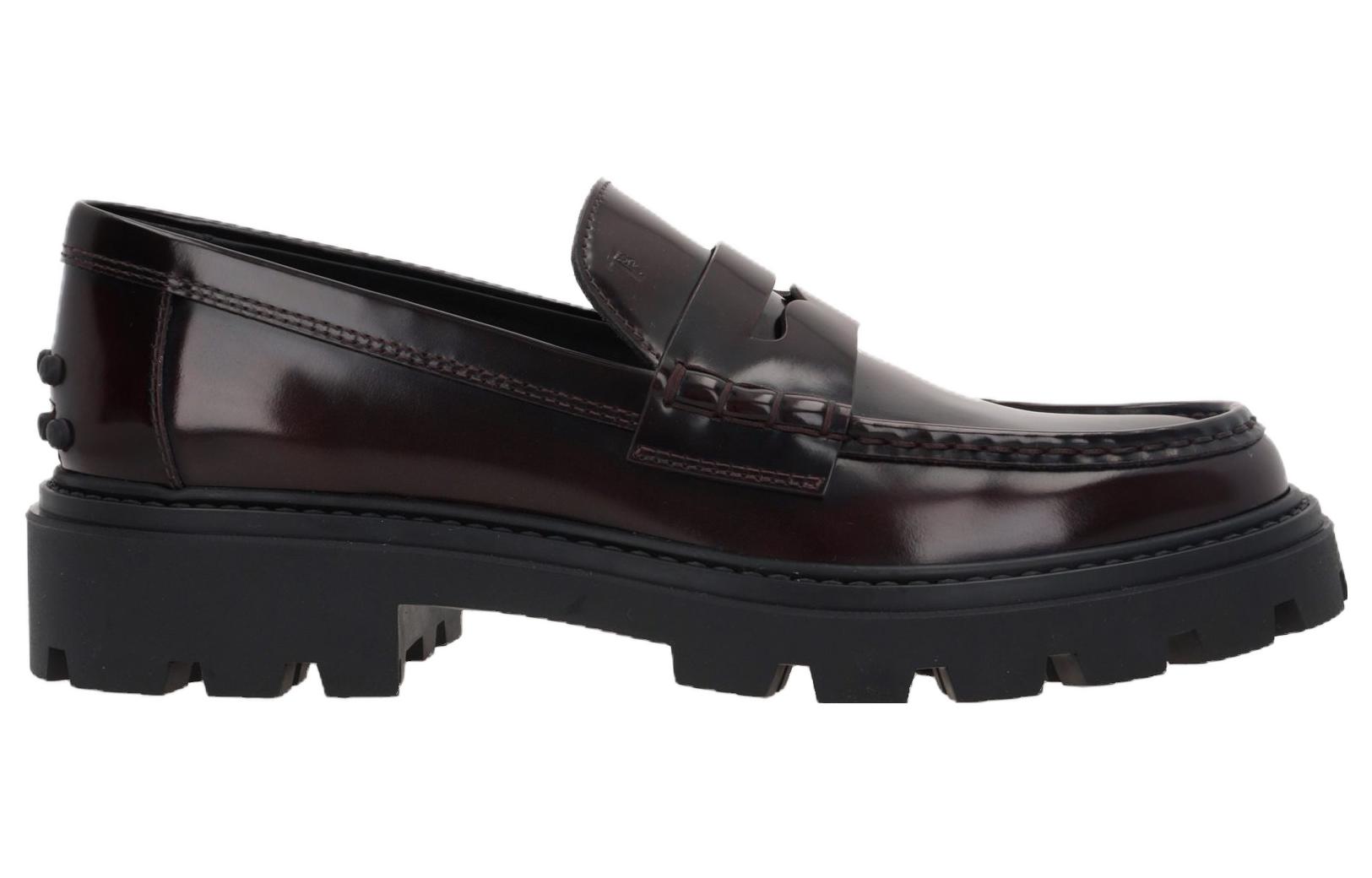 (W) TOD'S Leather Loafer 'Burgundy' 圖 2