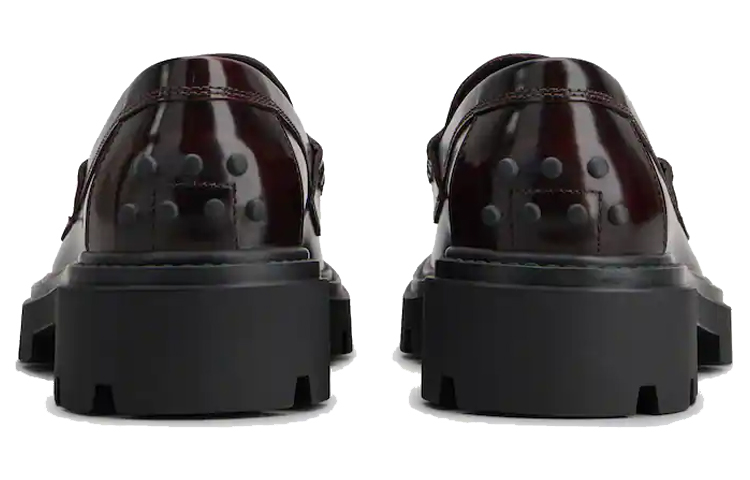 (W) TOD'S Leather Loafer 'Burgundy' 圖 4