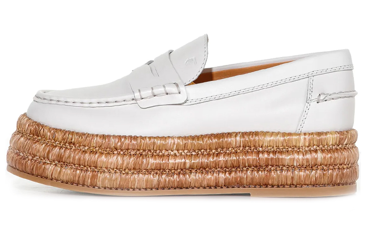 (W) TOD'S Leather Loafer 'White'