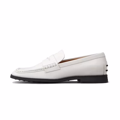 (W) TOD'S Leather Loafer 'White Fashion'
