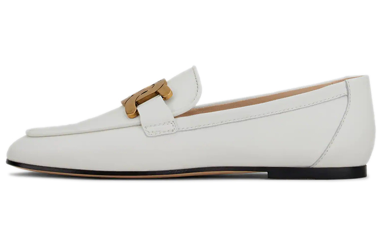 (Women) TOD'S Leather Loafer 'White Gold' XXW79A0DD00MIDB001