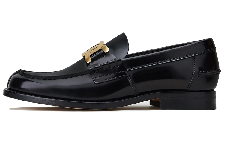 (W) TOD'S Leather Loafers 'Black'