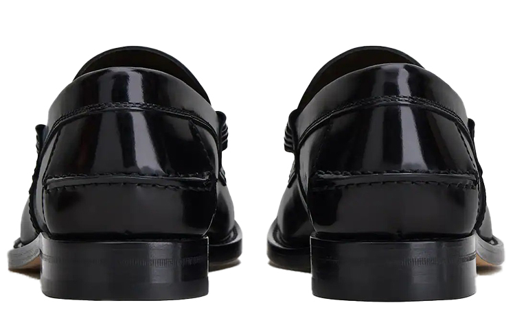 (W) TOD'S Leather Loafers 'Black' 圖 4