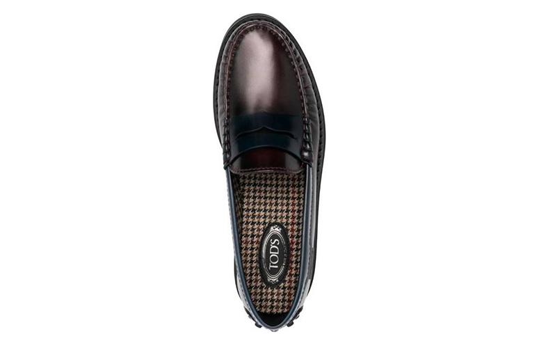 (W) TOD'S Leather Loafers 'Black' 圖 5