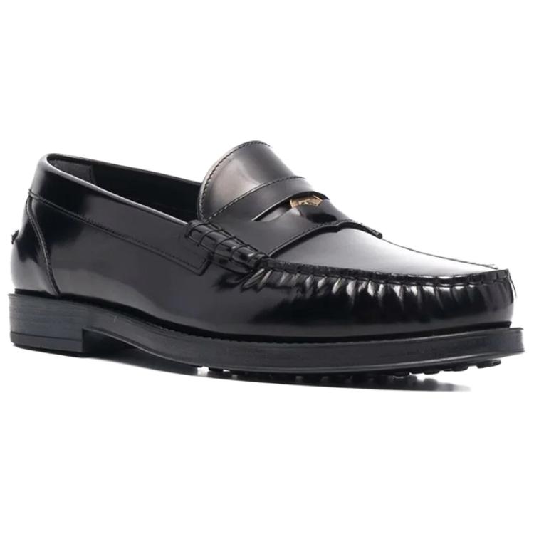 (W) TOD'S Leather Loafers 'Black Logo Plate' 圖 3