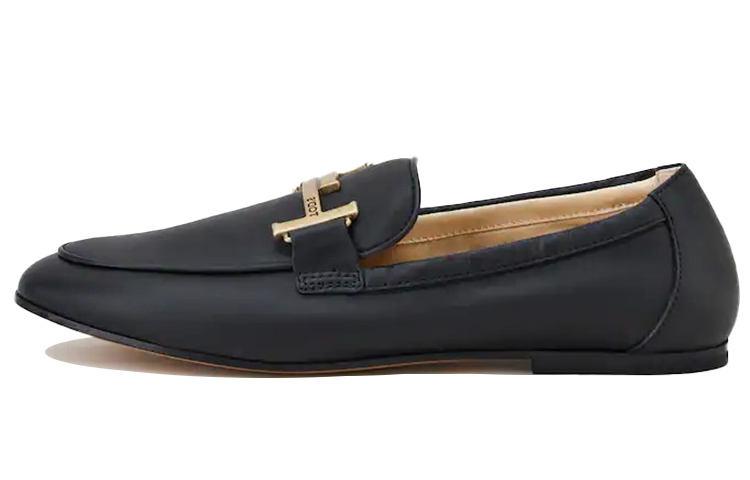 (W) TOD'S Leather Loafers 'Carbon Black'