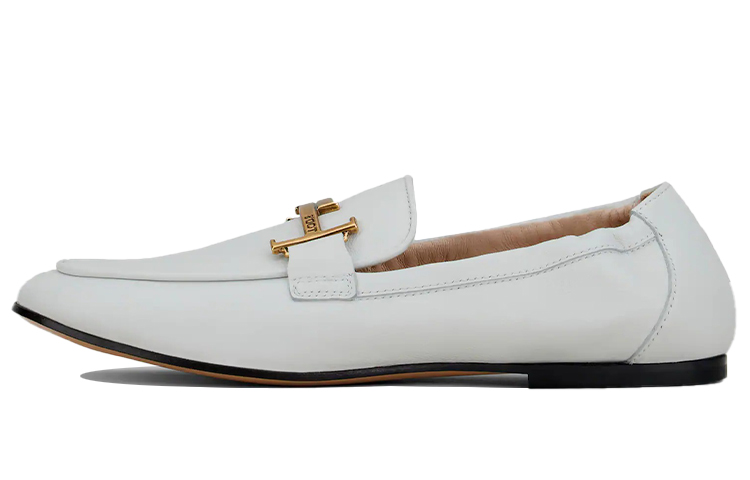 (W) TOD'S Leather Loafers 'Pure White'
