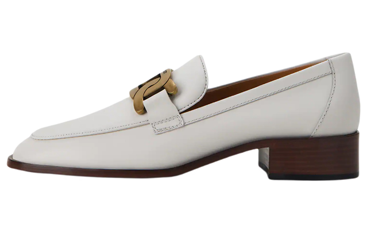 (W) TOD'S Leather Loafers 'White'