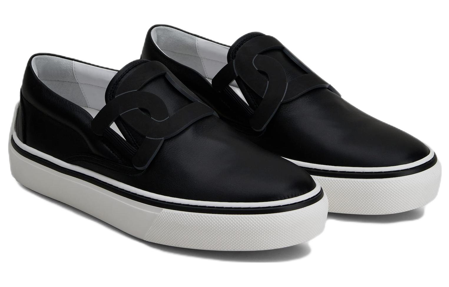 (W) TOD'S Leather Low Slip-On 'Fashion Black' 圖 2