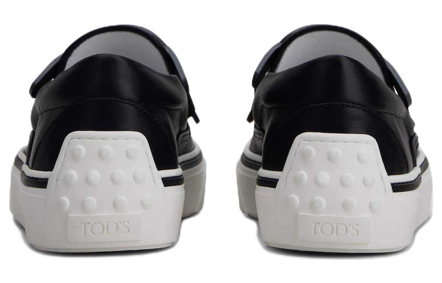 (W) TOD'S Leather Low Slip-On 'Fashion Black' 圖 3