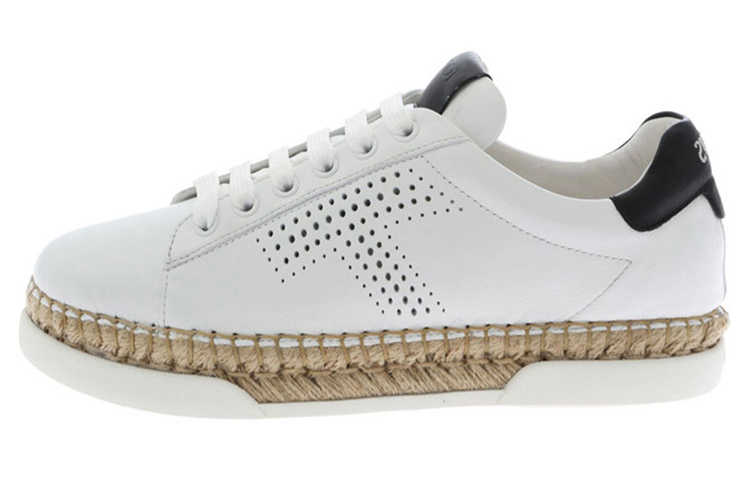 (Women) TOD'S Leather Low Top Lace-Up 'White Fashion' XXW96A0Y551JUS0001