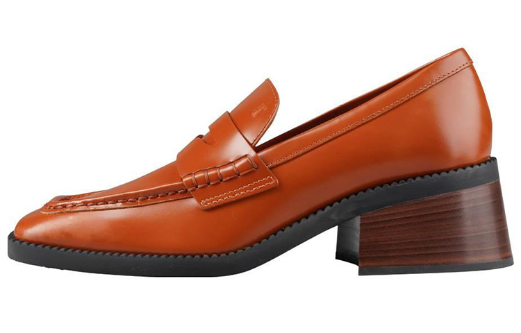 (Women) TOD'S Leather Mid-Low Heel 'Brown' XXW48K0FX60SOOG805