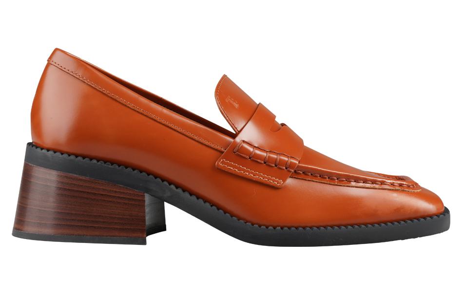 Order (W) TOD'S 皮革中低跟鞋 '棕色' XXW48K0FX60SOOG805