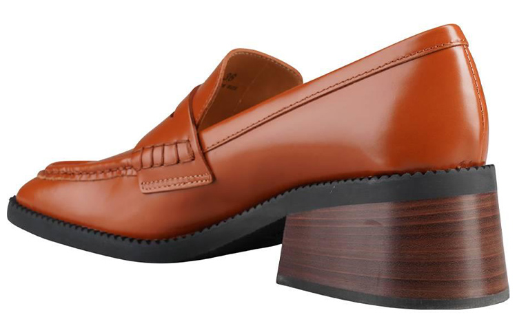 Shop (W) TOD'S 皮革中低跟鞋 '棕色' XXW48K0FX60SOOG805