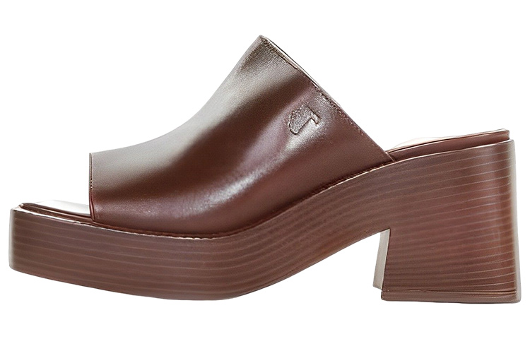 (Women) TOD'S Leather Mules 'Fashion Casual Brown' XXW58K0GO90MDL202