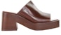 (W) TOD'S Kasut Kulit Mules 'Fesyen Kasual Coklat' XXW58K0GO90MDL202