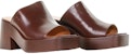 (W) TOD'S Kasut Kulit Mules 'Fesyen Kasual Coklat' XXW58K0GO90MDL202